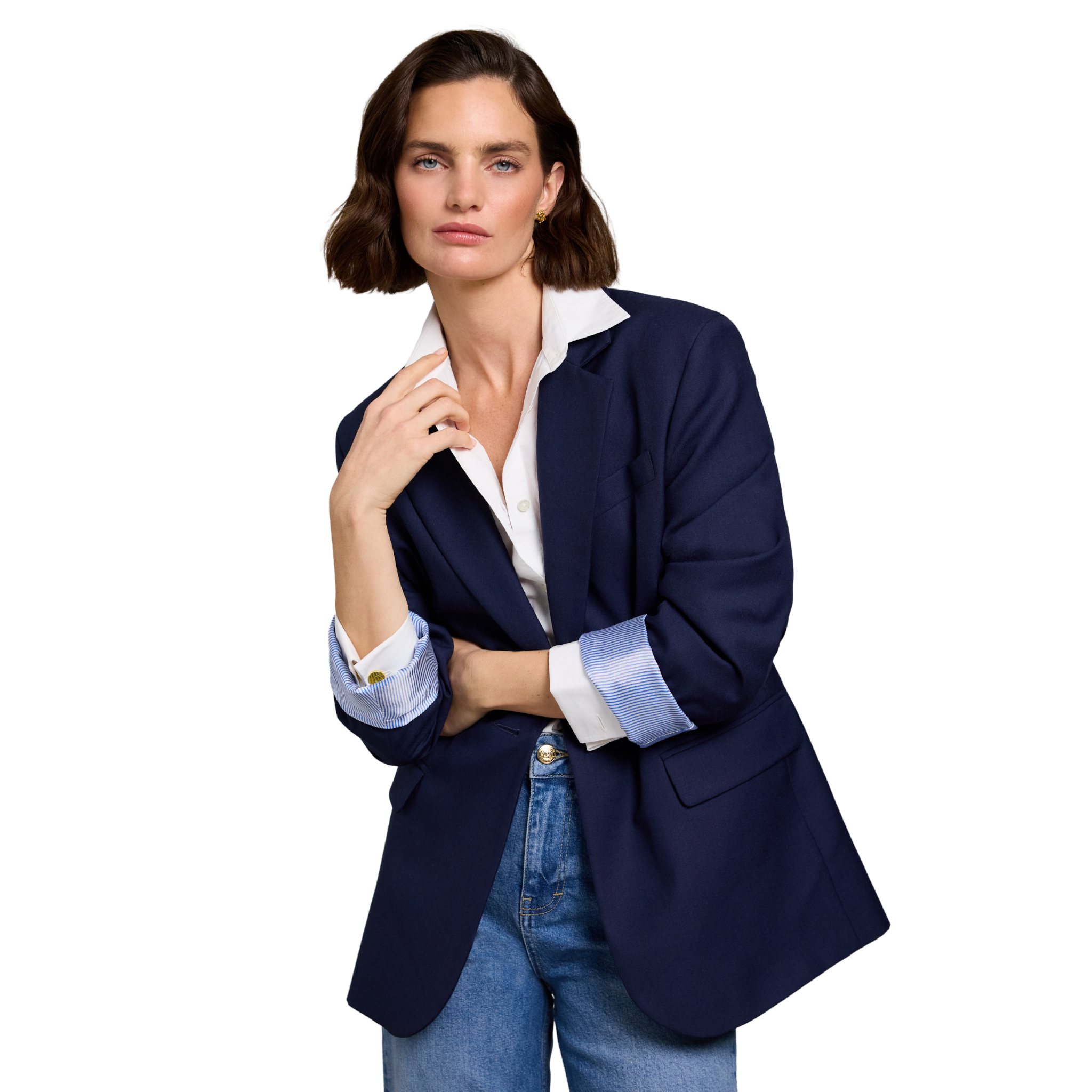 Womens Holland Cooper Ink Navy Twill Shoreditch Blazer