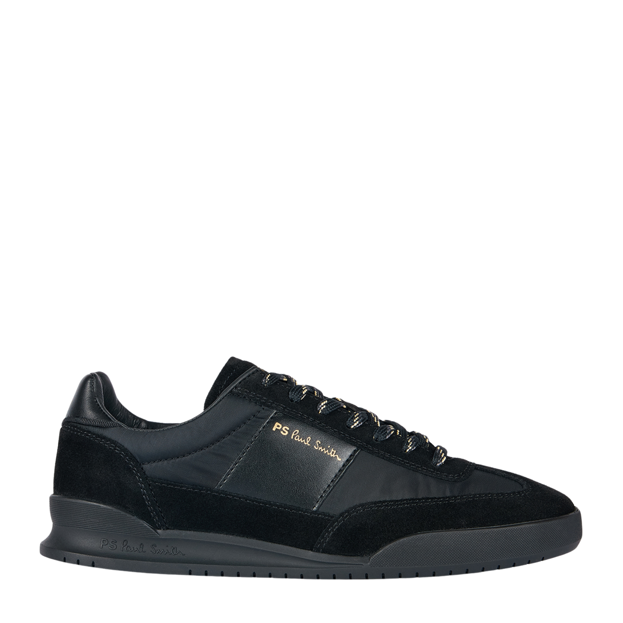 Mens Paul Smith Black/Black Dover Trainers