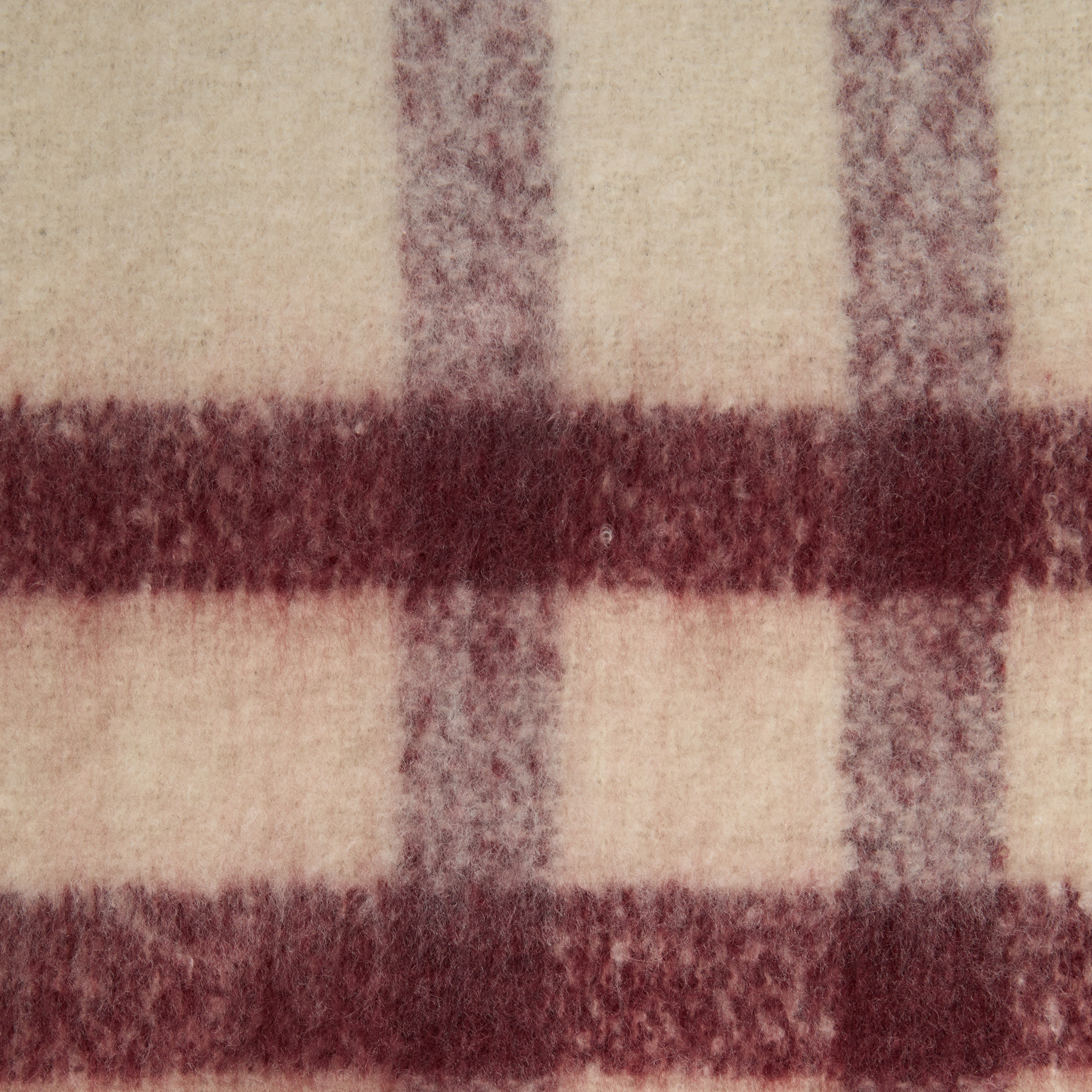Womens Barbour Ecru Muted Tartan Isla Boucle Scarf