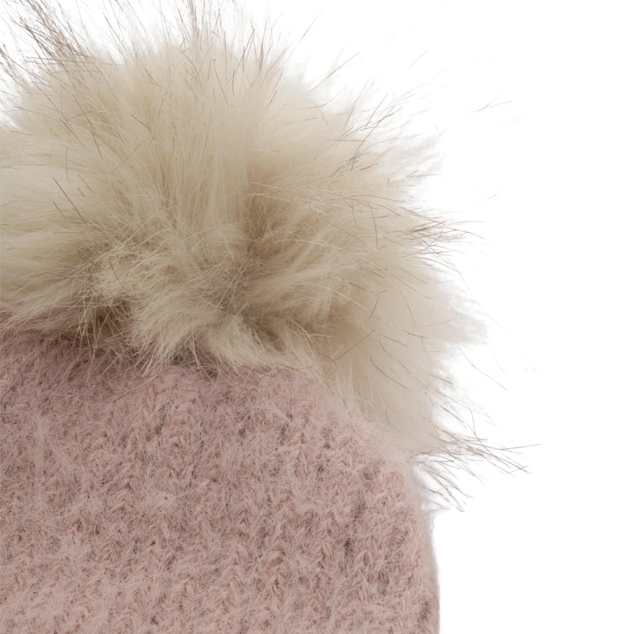 Womens Katie Loxton Dusty Pink Knitted Pom Pom Hat
