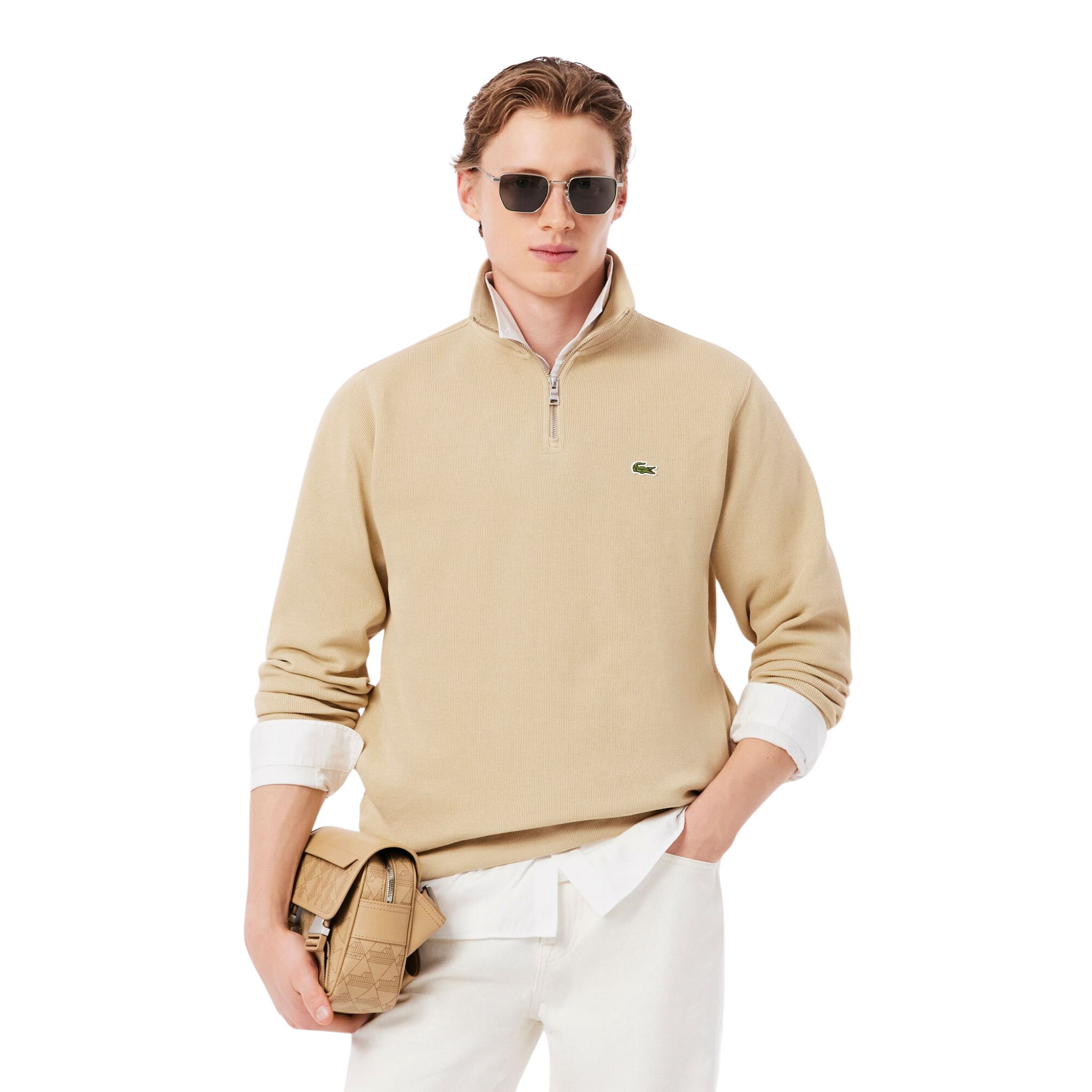 Mens Lacoste Millet Half Zip Sweatshirt