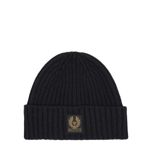 Mens Belstaff Black Watch Beanie Hat