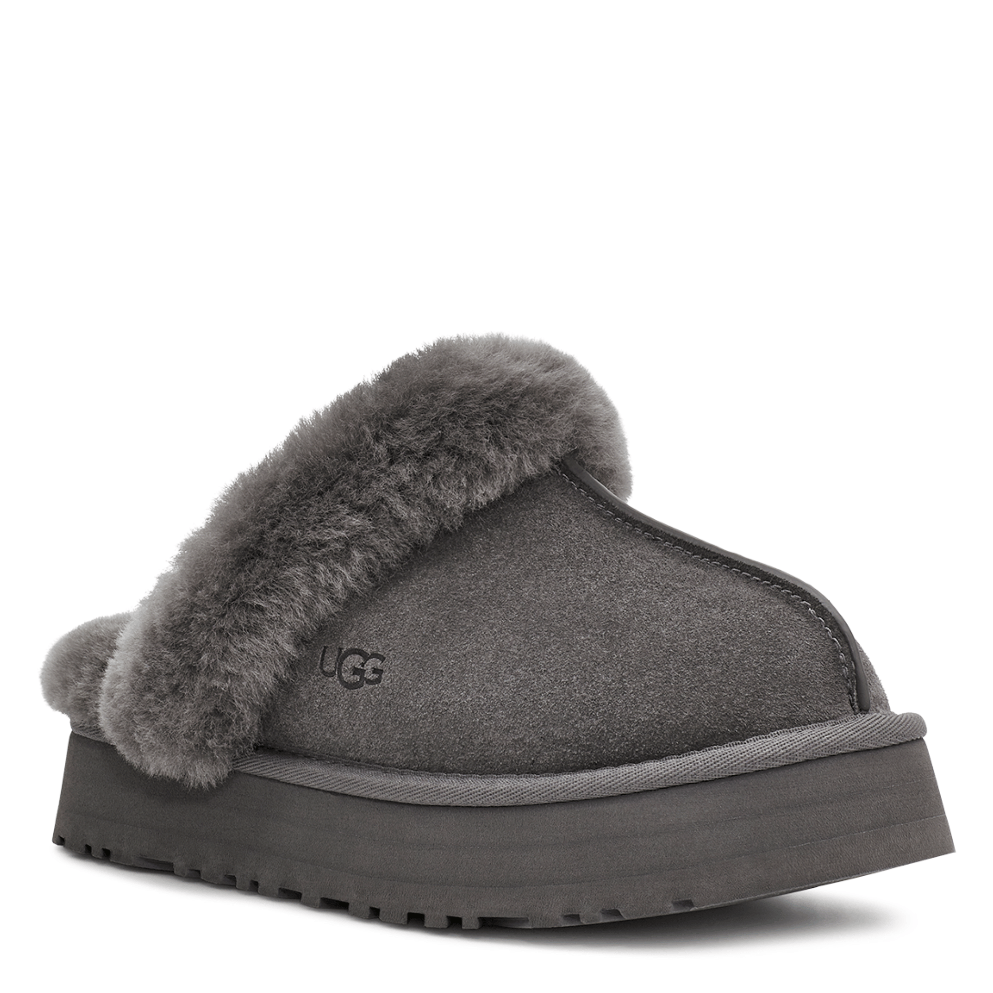 Womens UGG Charcoal Disquette Slippers