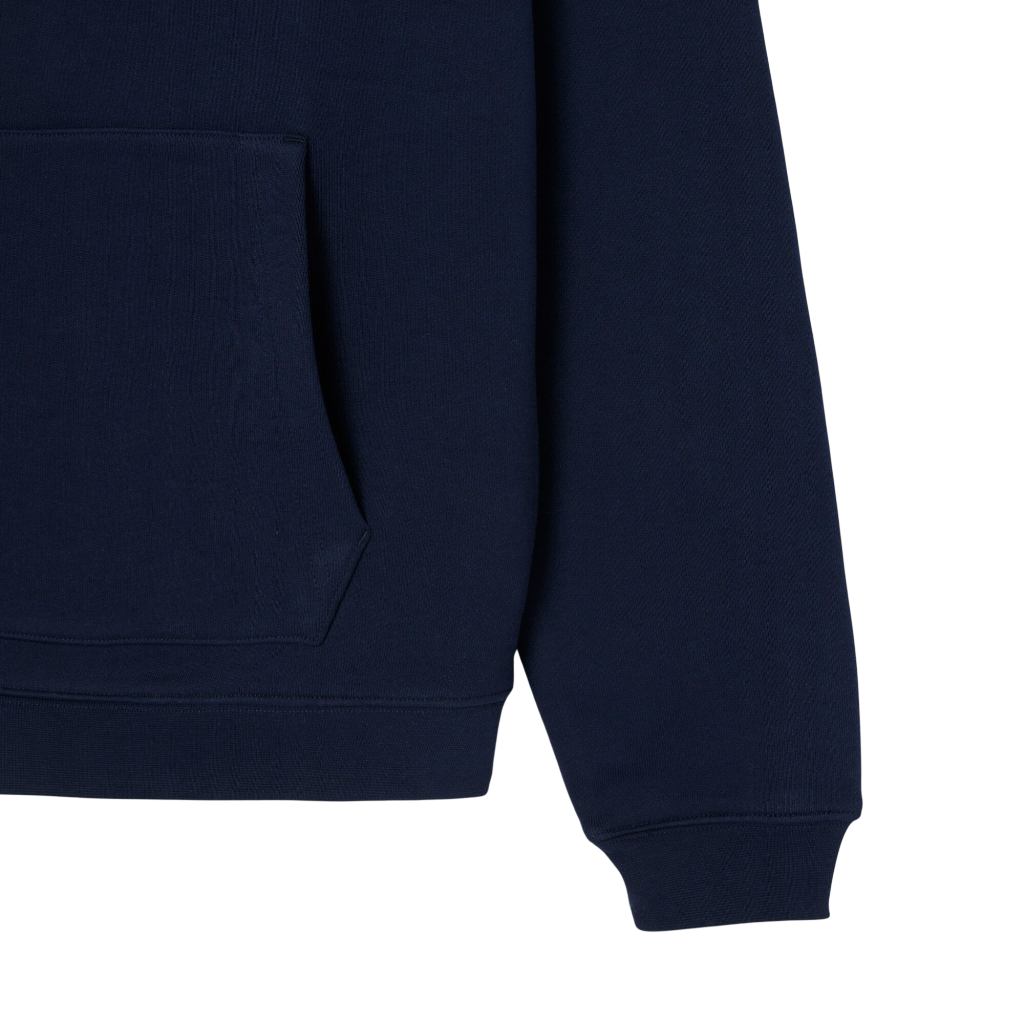 Mens Lacoste Navy Heavy Fleece Hoodie