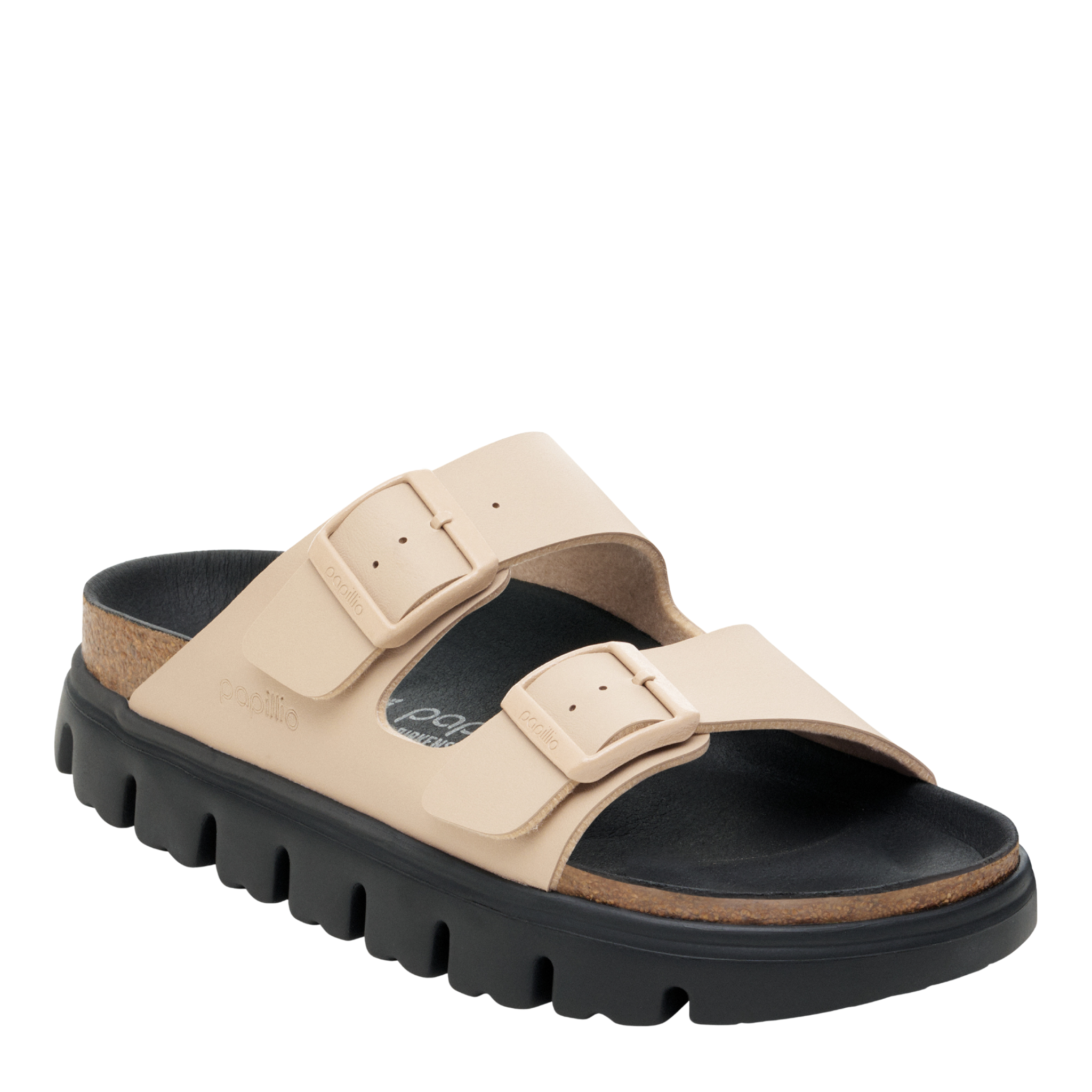 Womens Birkenstock Sandcastle Arizona Chunky Birko-Flor Sandals