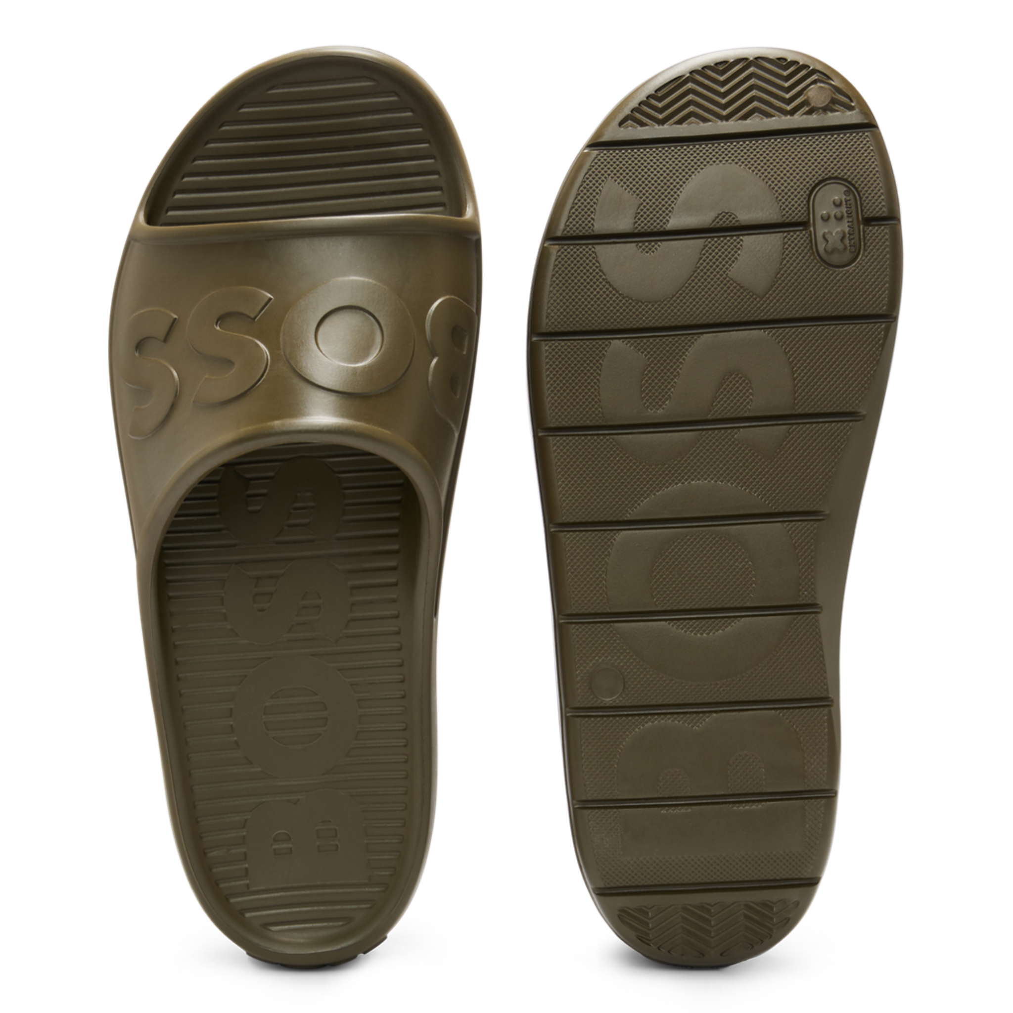 Mens BOSS Green Darian Slides