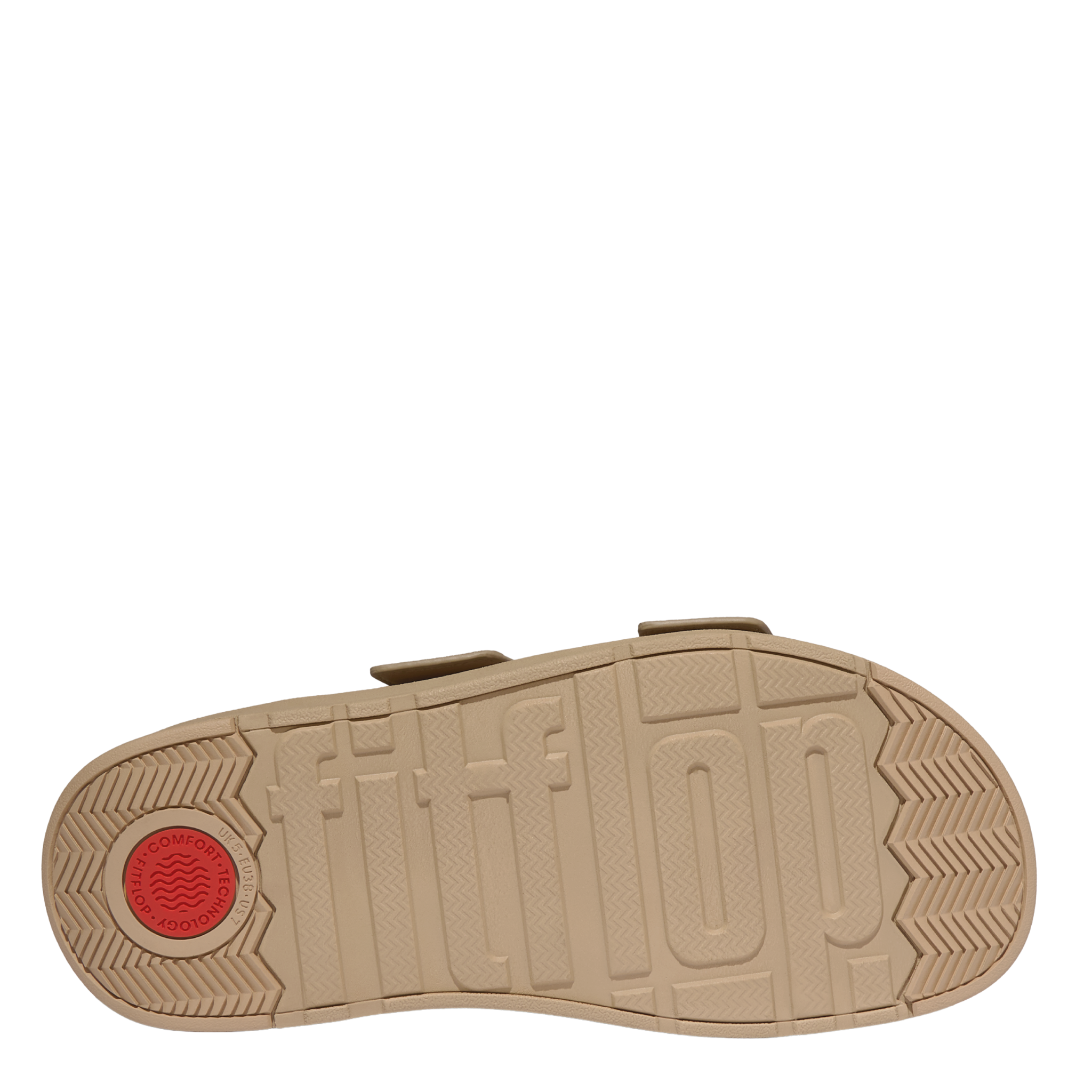 Womens FitFlop Cappuccino Suede Gen-FF Buckle Slide Sandals