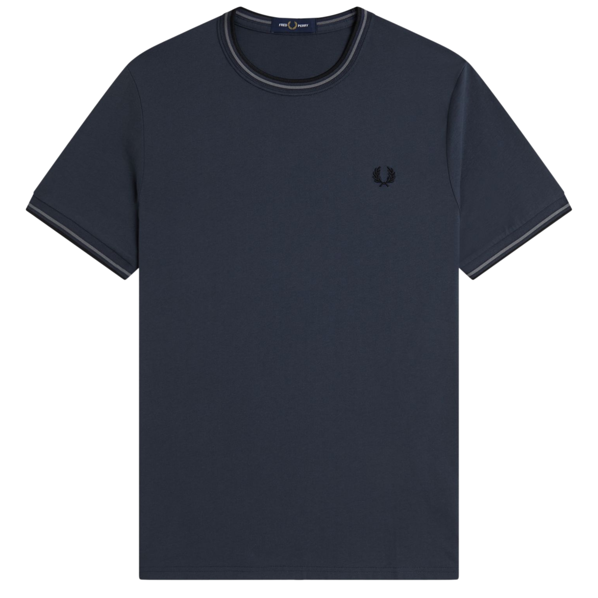 Mens Fred Perry Dark Airforce/Stockport Blue Twin Tipped S/s T Shirt