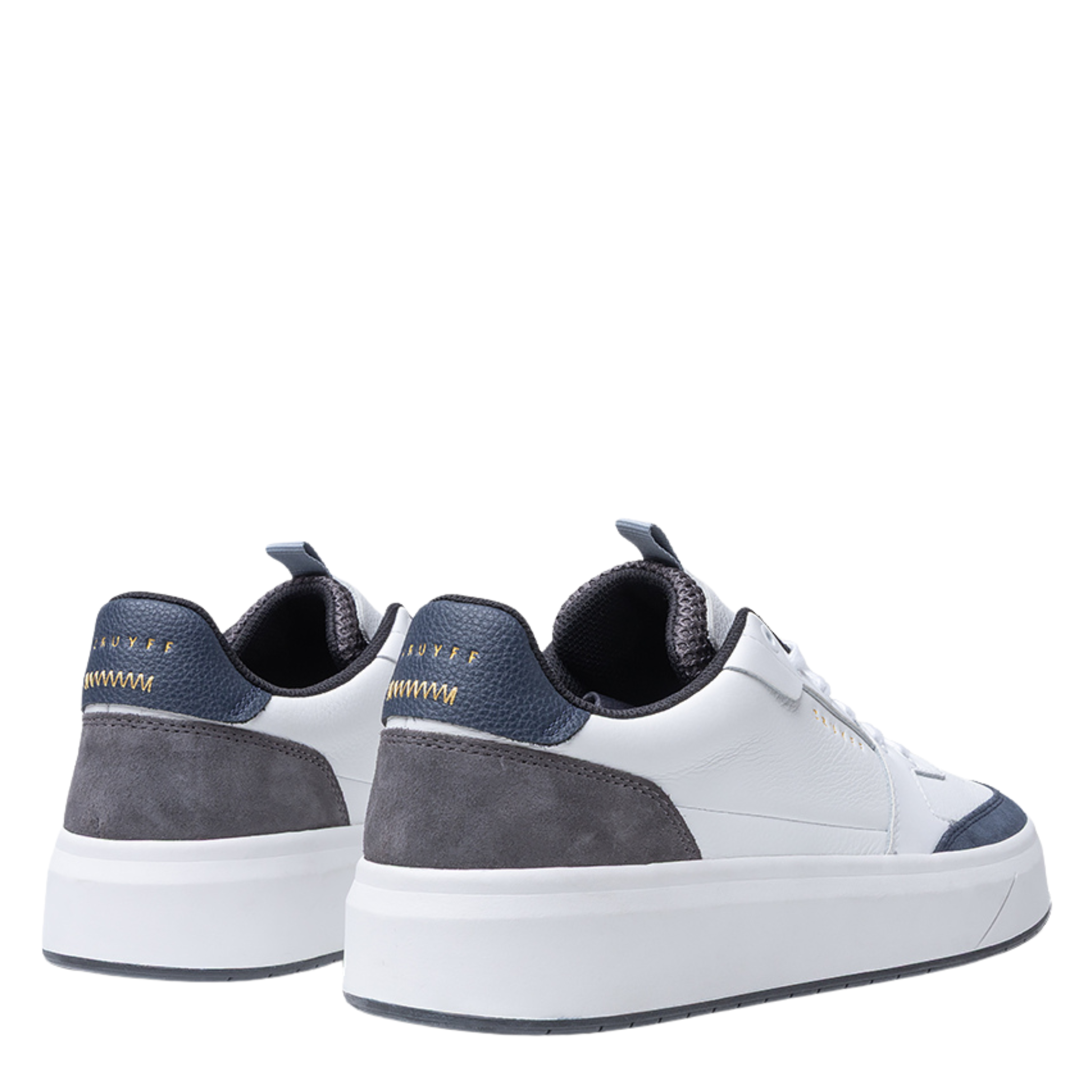 Mens Cruyff White/Navy Endorsed Pro Trainers