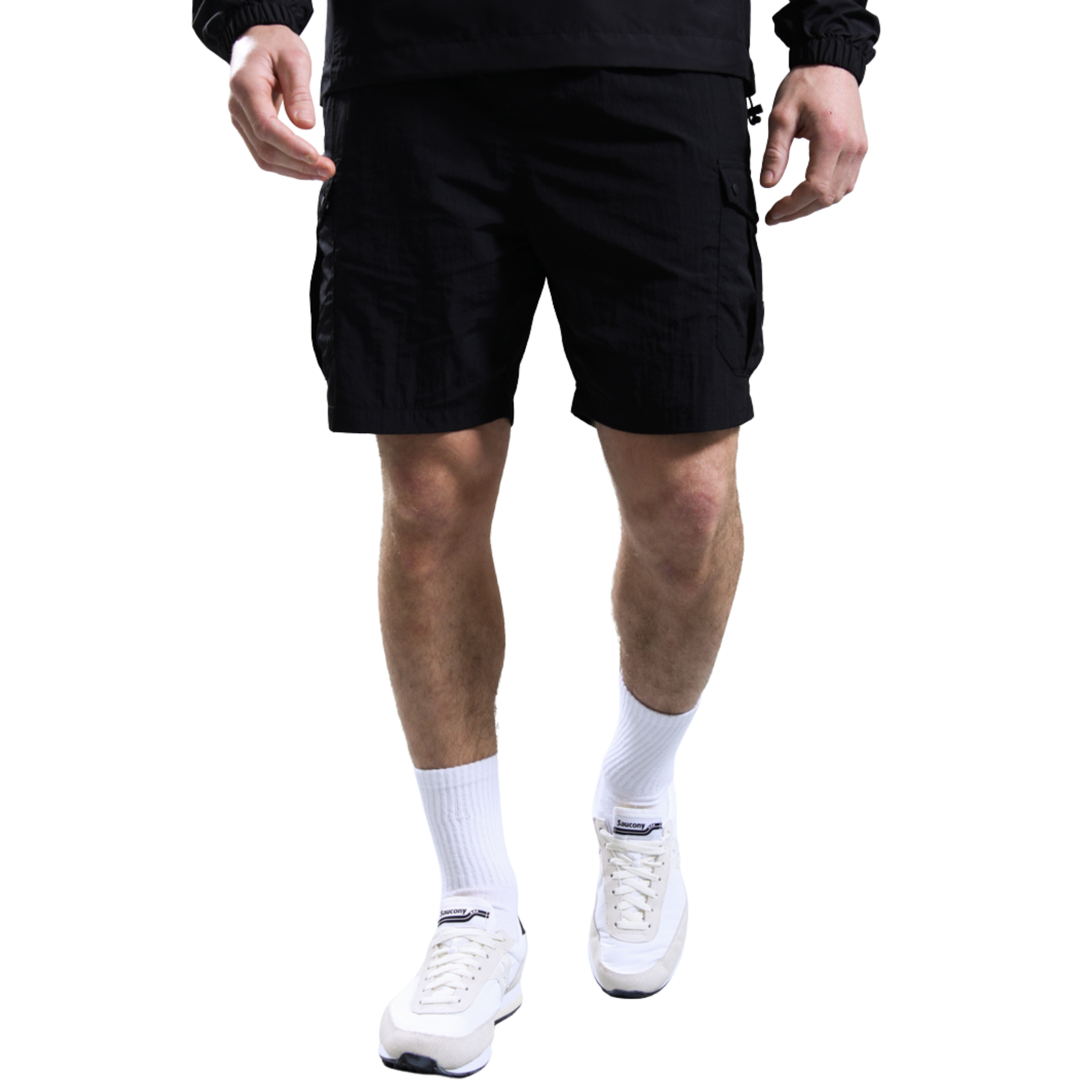 Mens Marshall Artist Black Newport Cargo Shorts