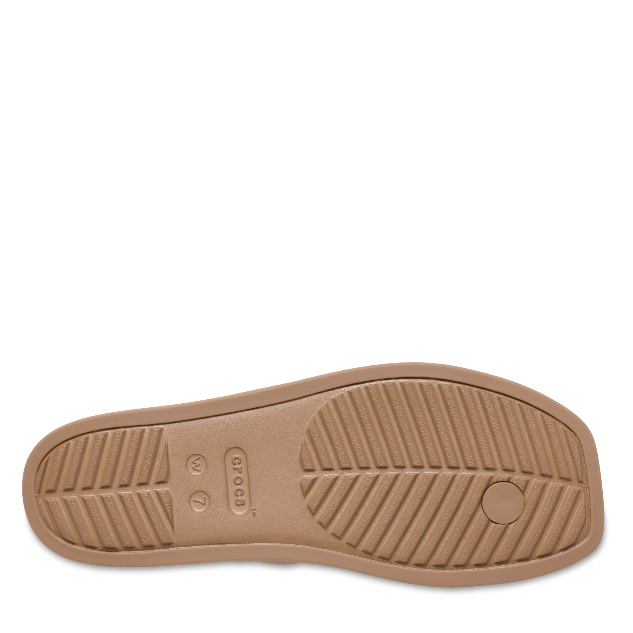 Womens Crocs Milk Chocolate Miami Toe Loop Sandals