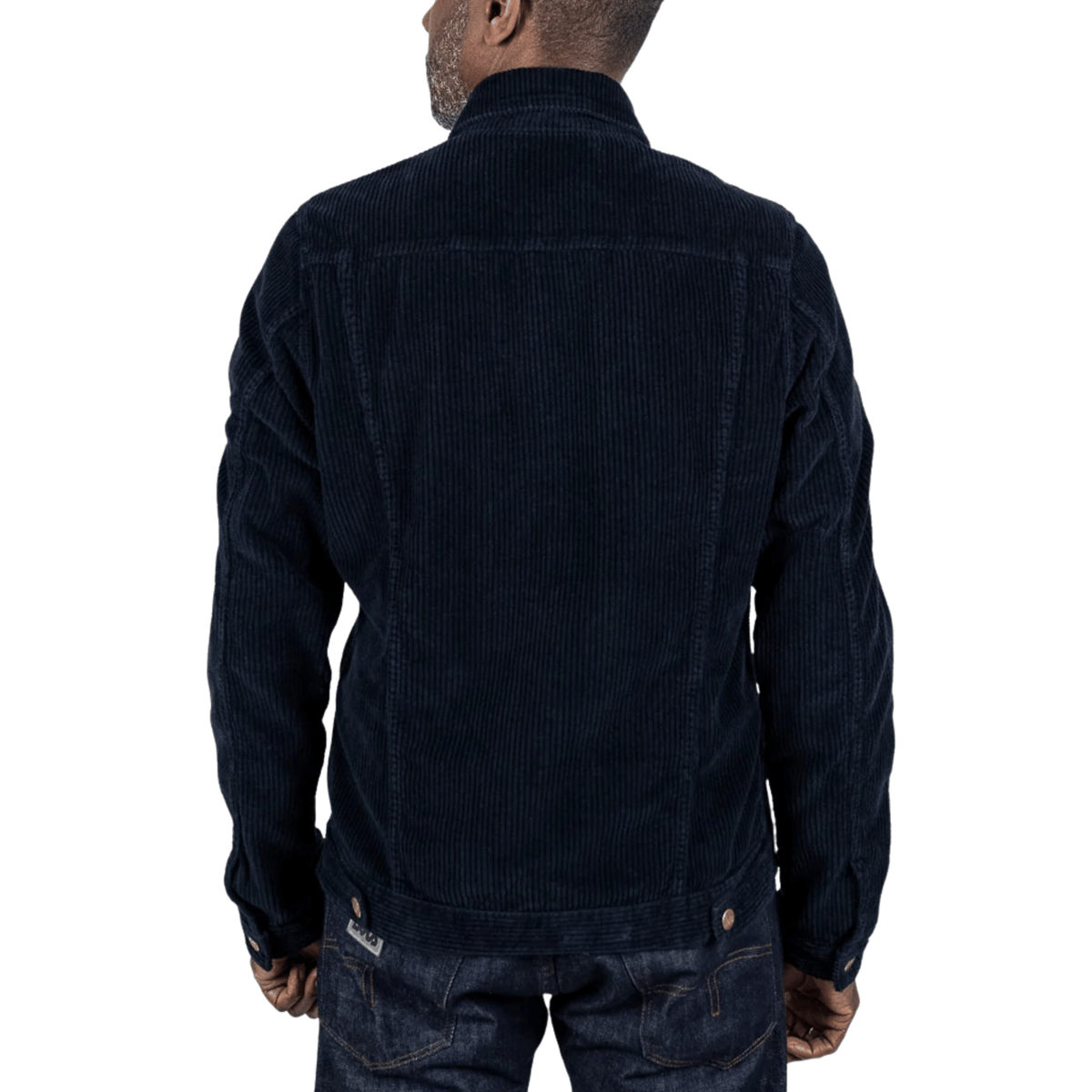 Mens Lois Navy Tejana Jumbo Cord Trucker Jacket