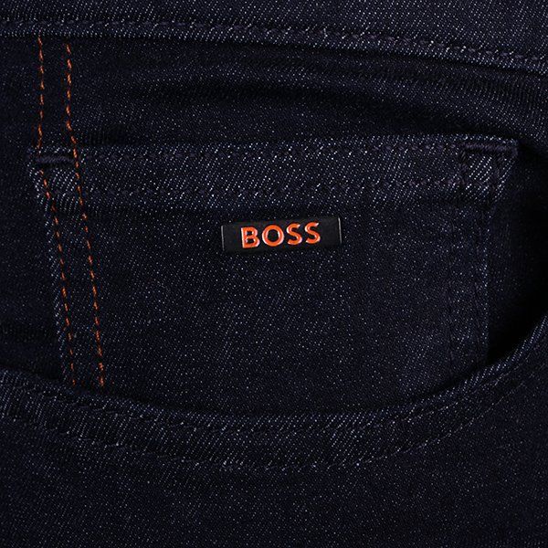 Mens BOSS Dark Blue Delaware Slim Fit Jeans