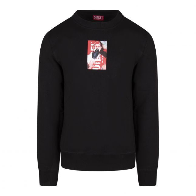 Mens Diesel Black S-Ginn-N1 Sweatshirt