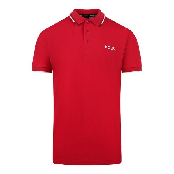 Mens BOSS Medium Red Paddy Pro S/s Polo Shirt