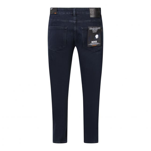 Mens BOSS Dark Blue Delaware Slim Jeans
