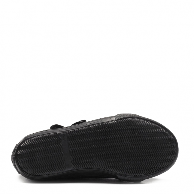Girls Lelli Kelly Black Canvas Lily Pumps (24-35)