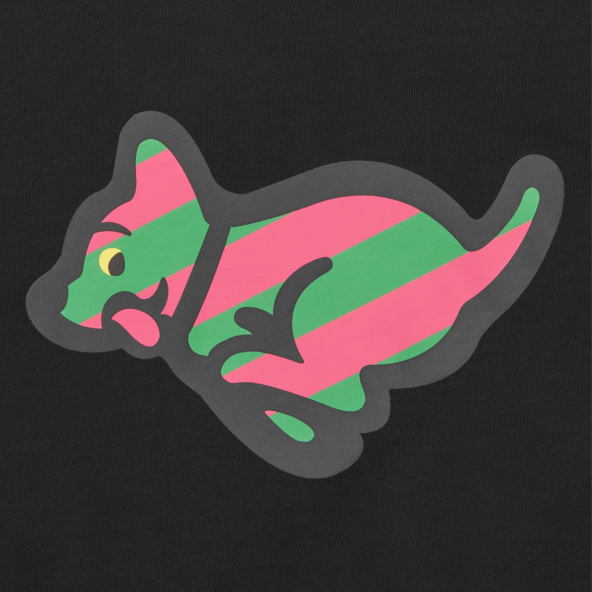 Mens ICECREAM Black Running Puppy Sweatshirt