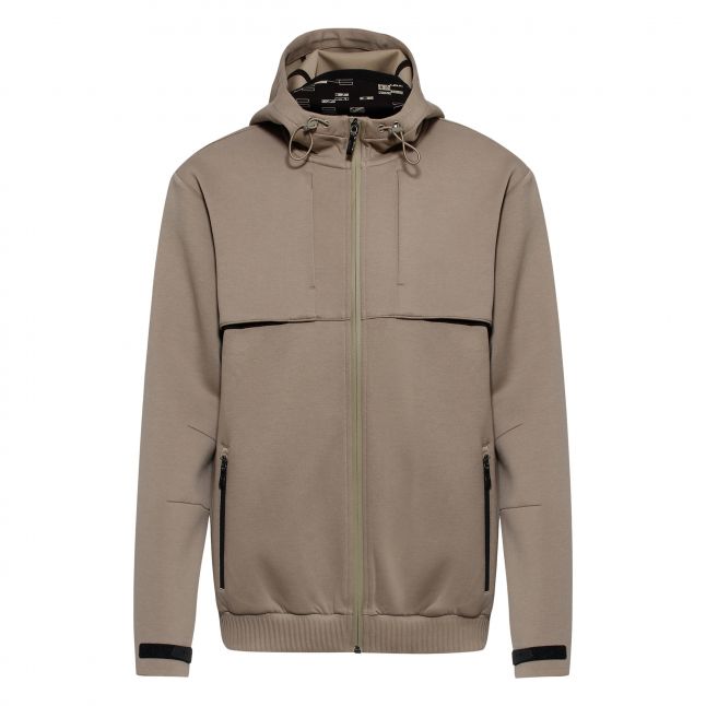 Mens BOSS Light/Pastel Green Sybrique Zip Hoodie