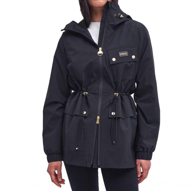 Womens Barbour International Black Alicia Waterproof Jacket