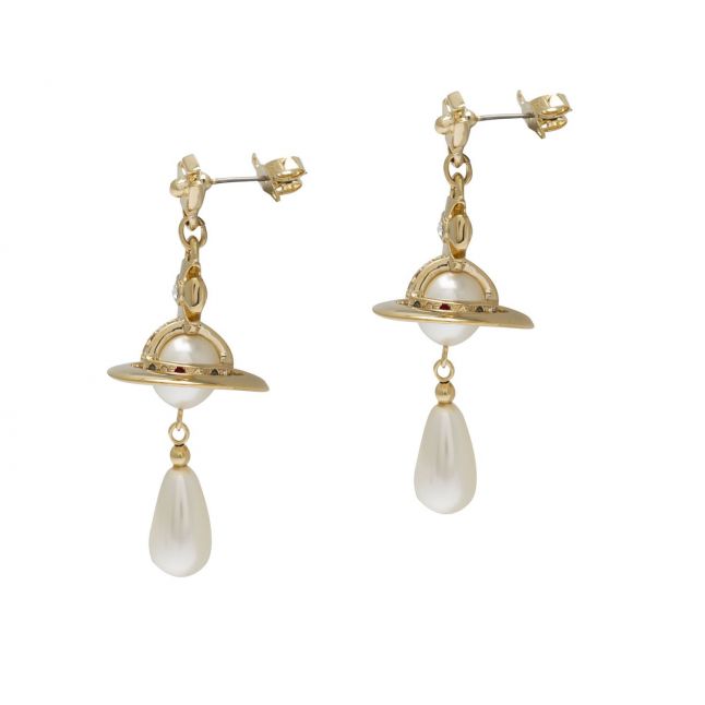 Vivienne Westwood Gold/Pearl Pearl Drop Earrings
