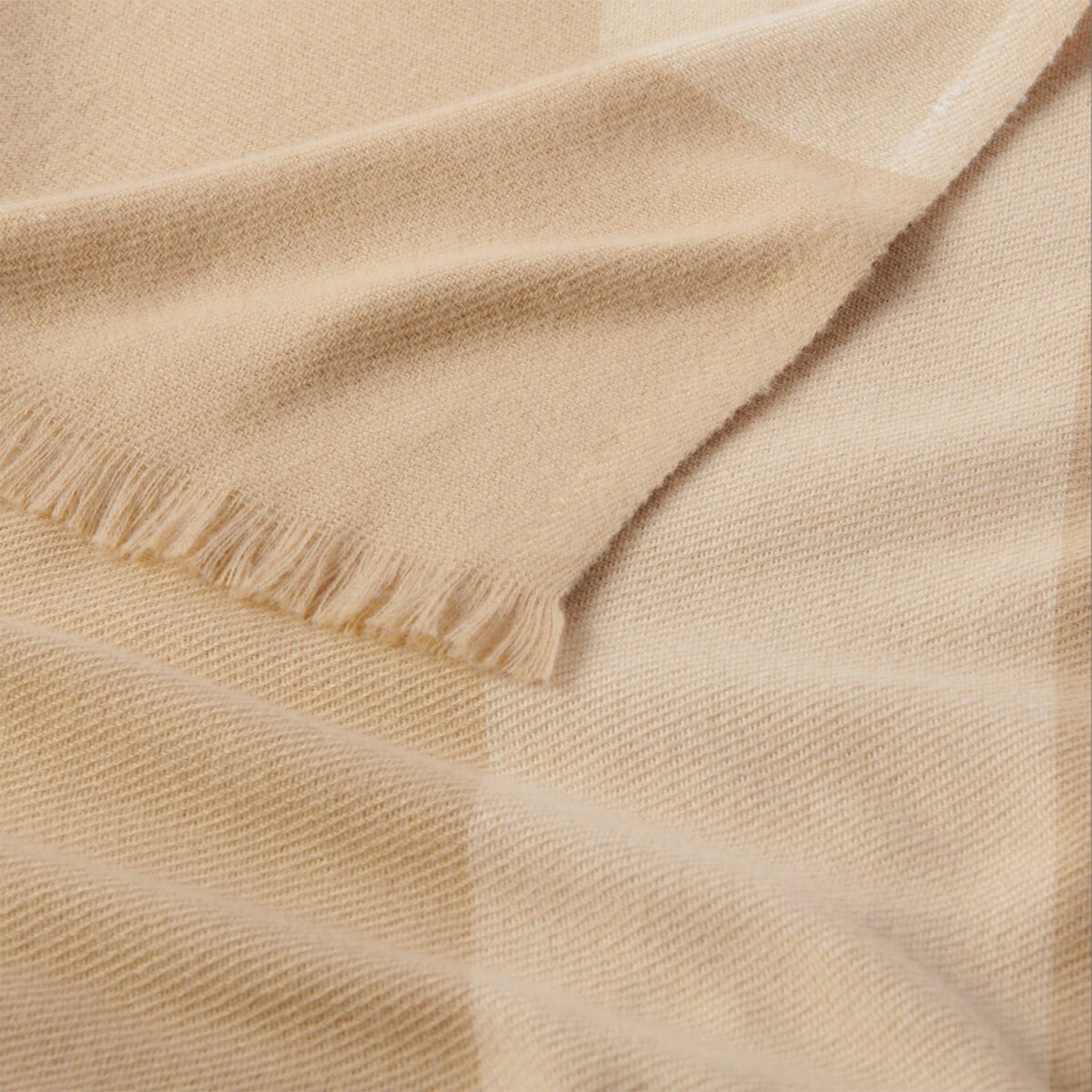 Womens Katie Loxton Light Taupe/Off White Stripe Blanket Scarf