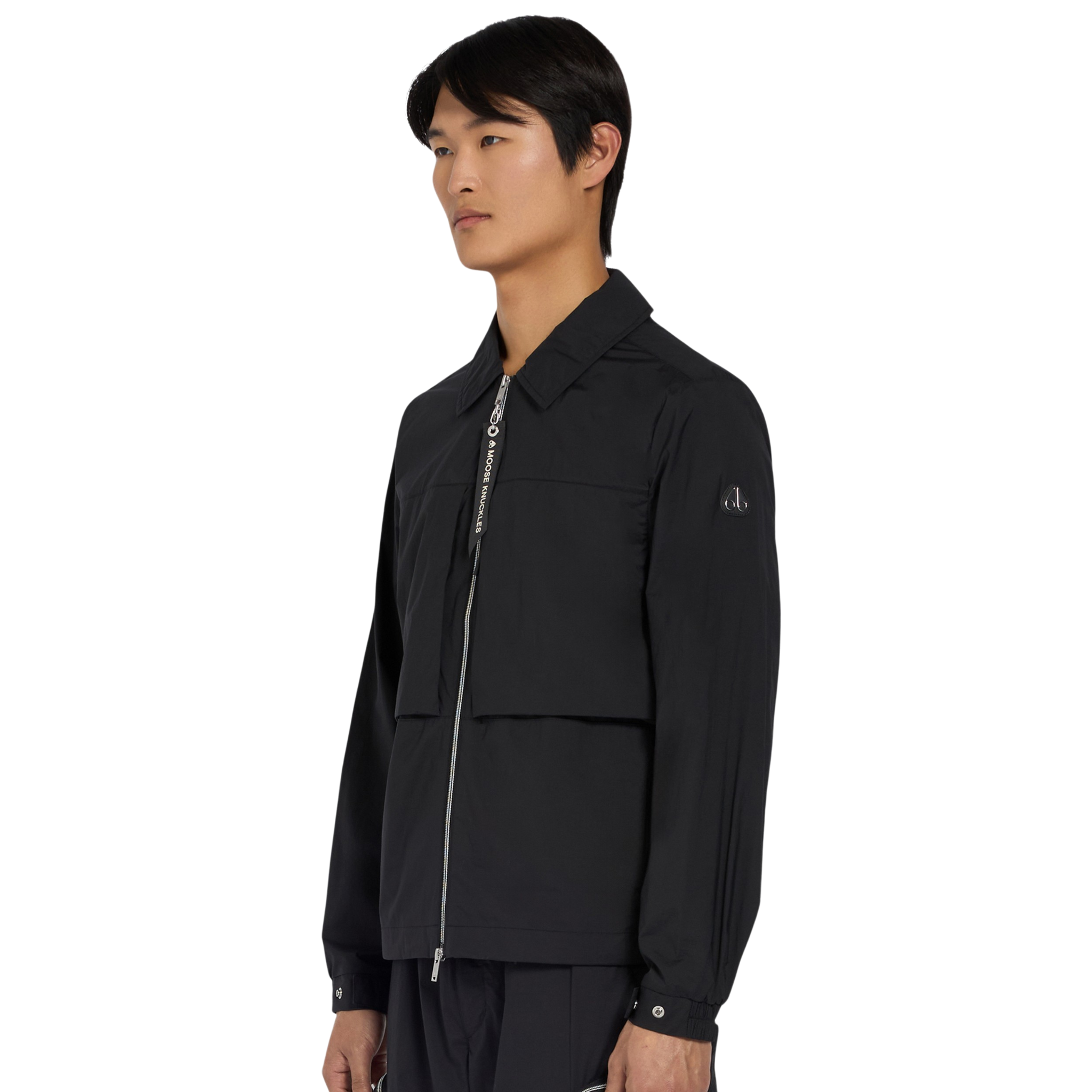 Mens Moose Knuckles Black Waverly Shirt Jacket