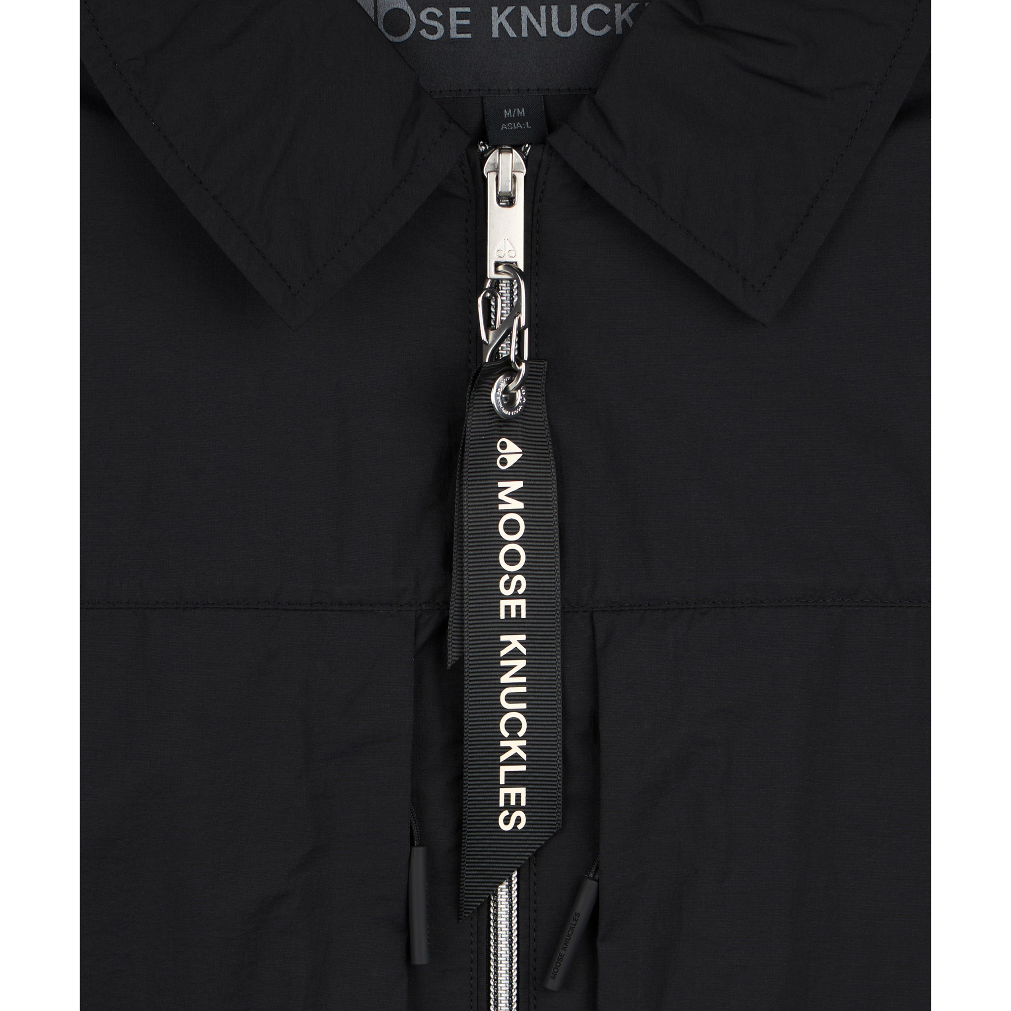 Mens Moose Knuckles Black Waverly Shirt Jacket