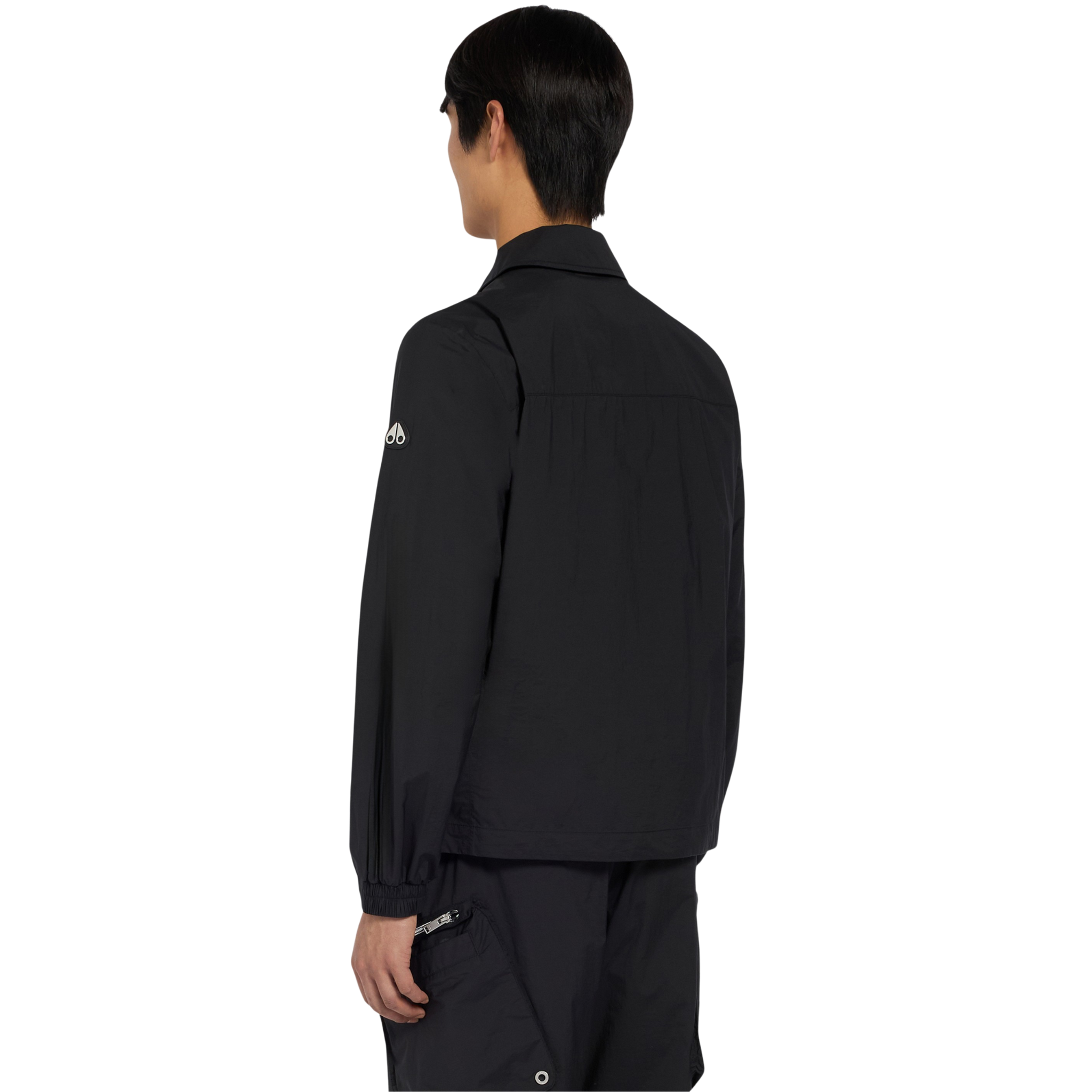 Mens Moose Knuckles Black Waverly Shirt Jacket