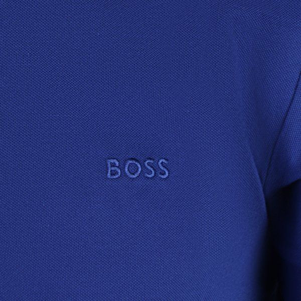 Mens BOSS Bright Blue Paule 4 Slim S/s Polo