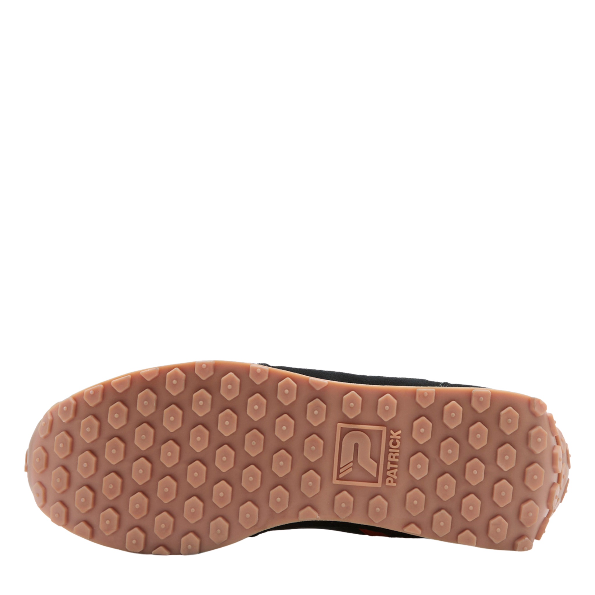 Mens Patrick Black/Orange Monza Trainers