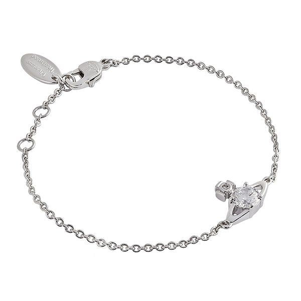 Vivienne Westwood Platinum/White CZ Reina Small Bracelet