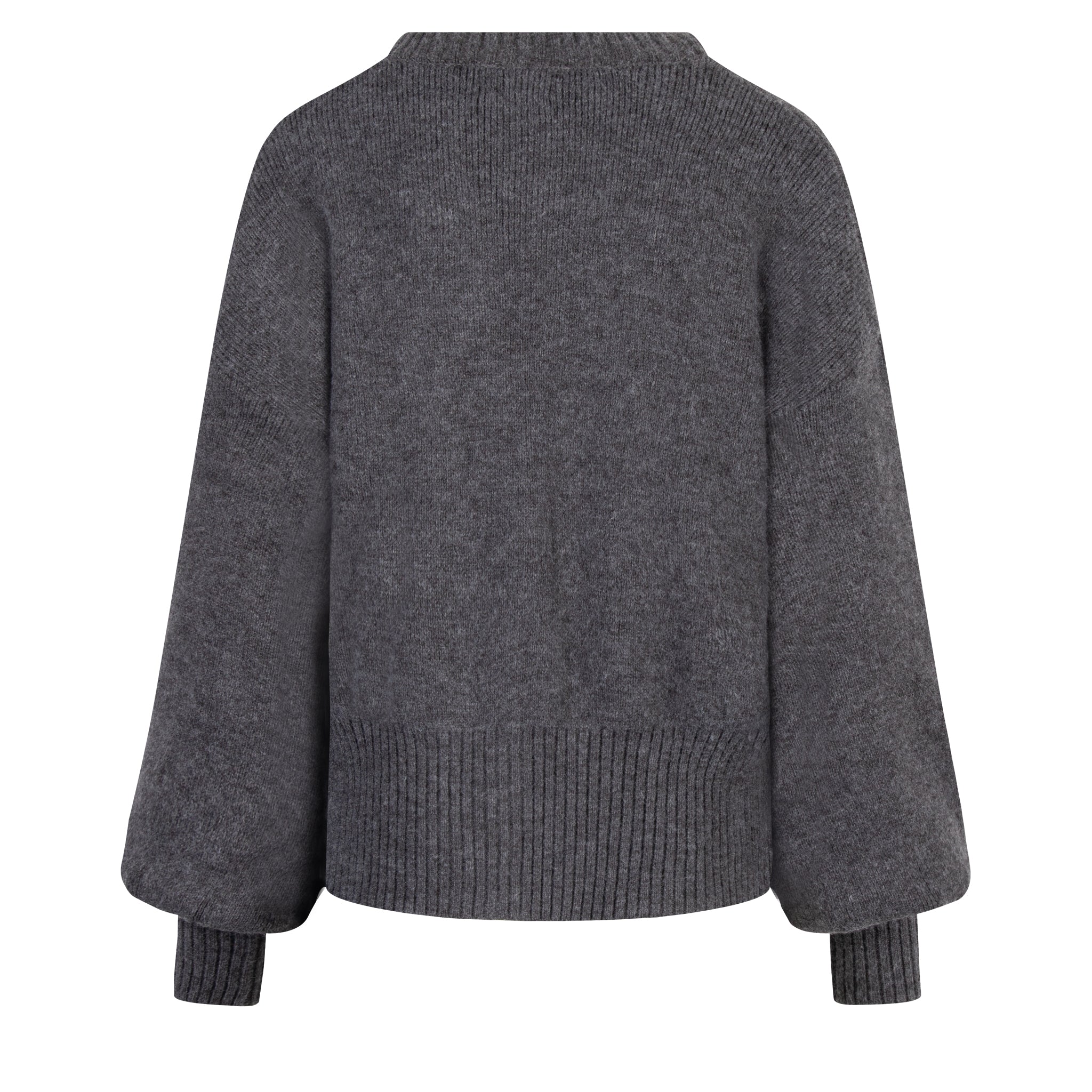 Womens Pretty Lavish Charcoal Etta Knit Co-ord Bomber Jacket