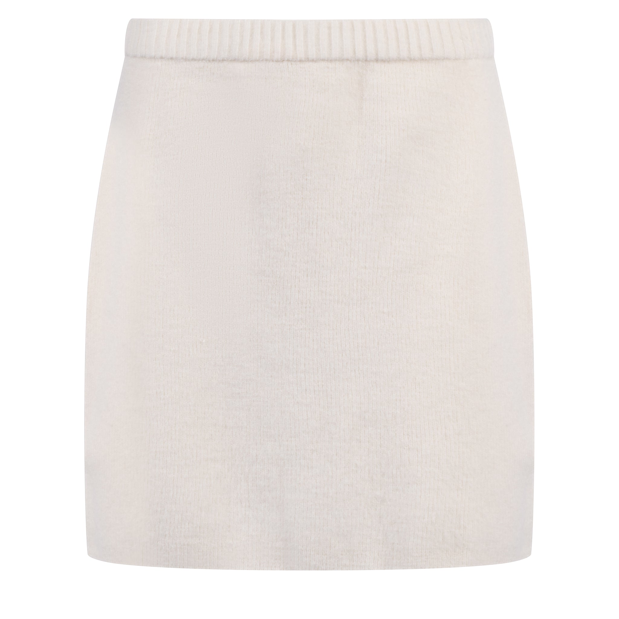Womens Pretty Lavish Etta Cream Knit Co-Ord Mini Skirt
