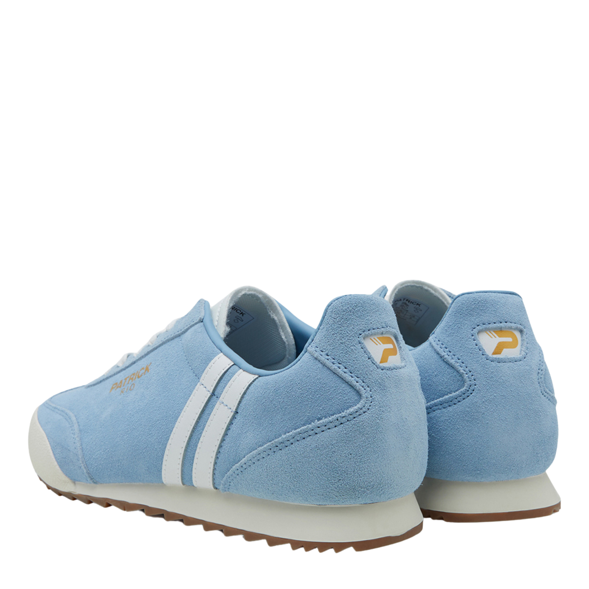Mens Patrick Sky Blue/White Rio Trainers