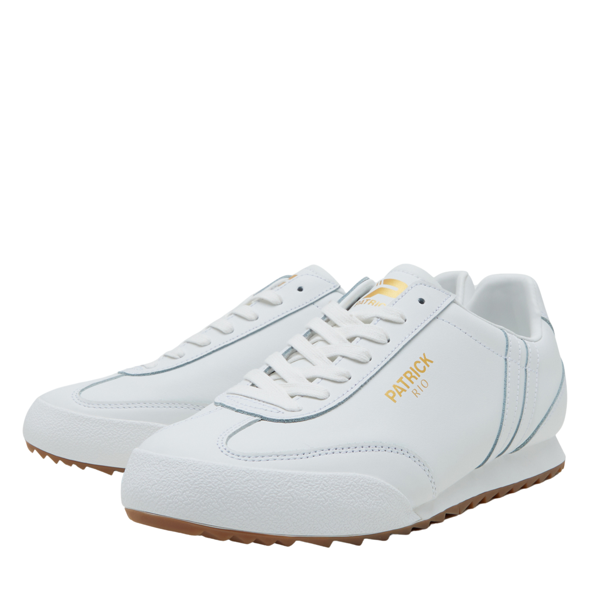 Mens Patrick White/White Rio Trainers