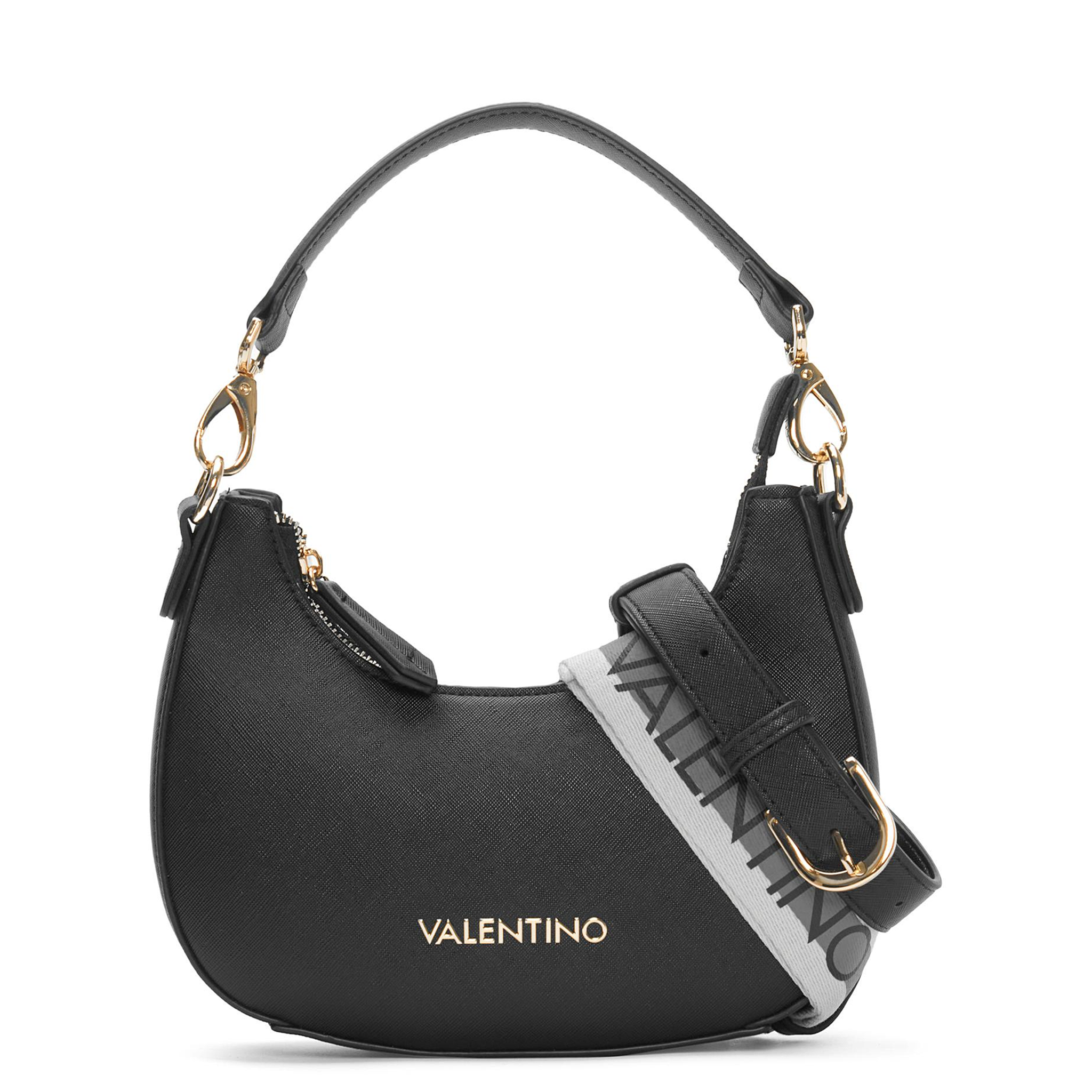 Womens Valentino Black Zero RE Small Hobo Bag