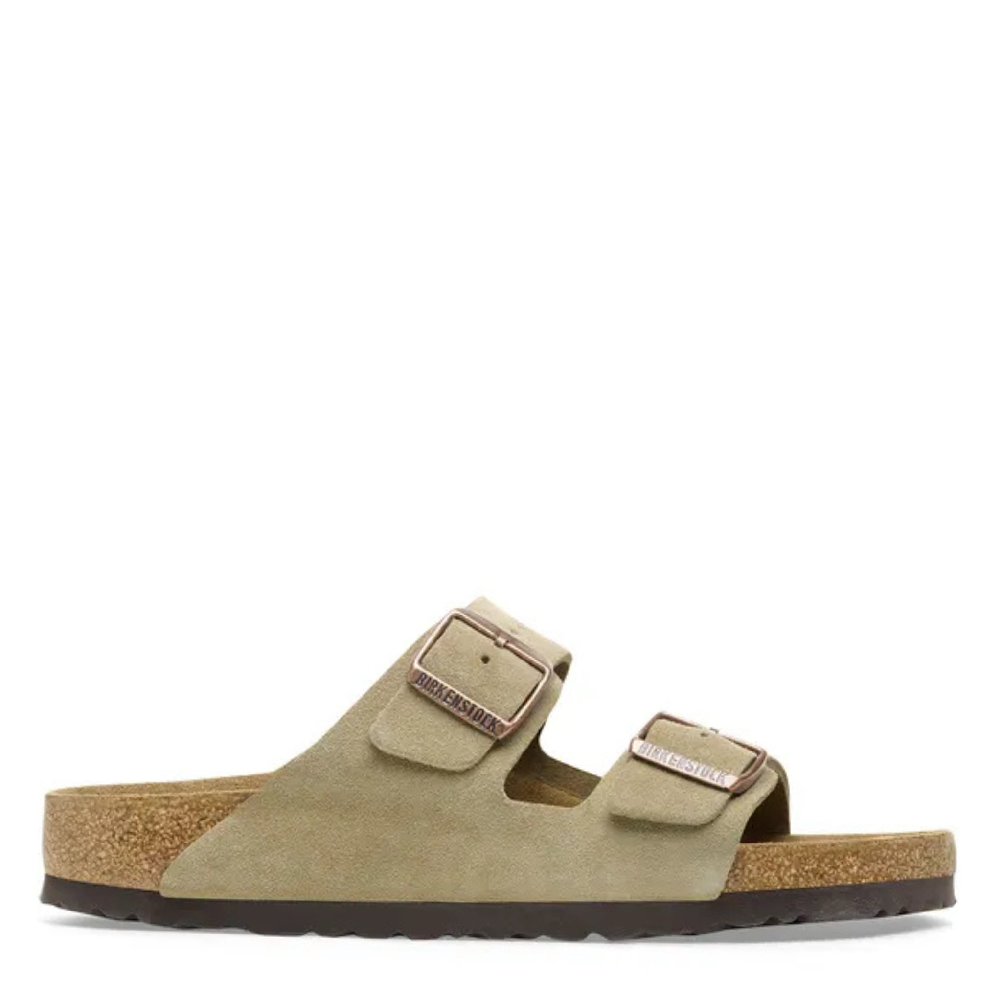 Womens Birkenstock Taupe Arizona Suede Sandals