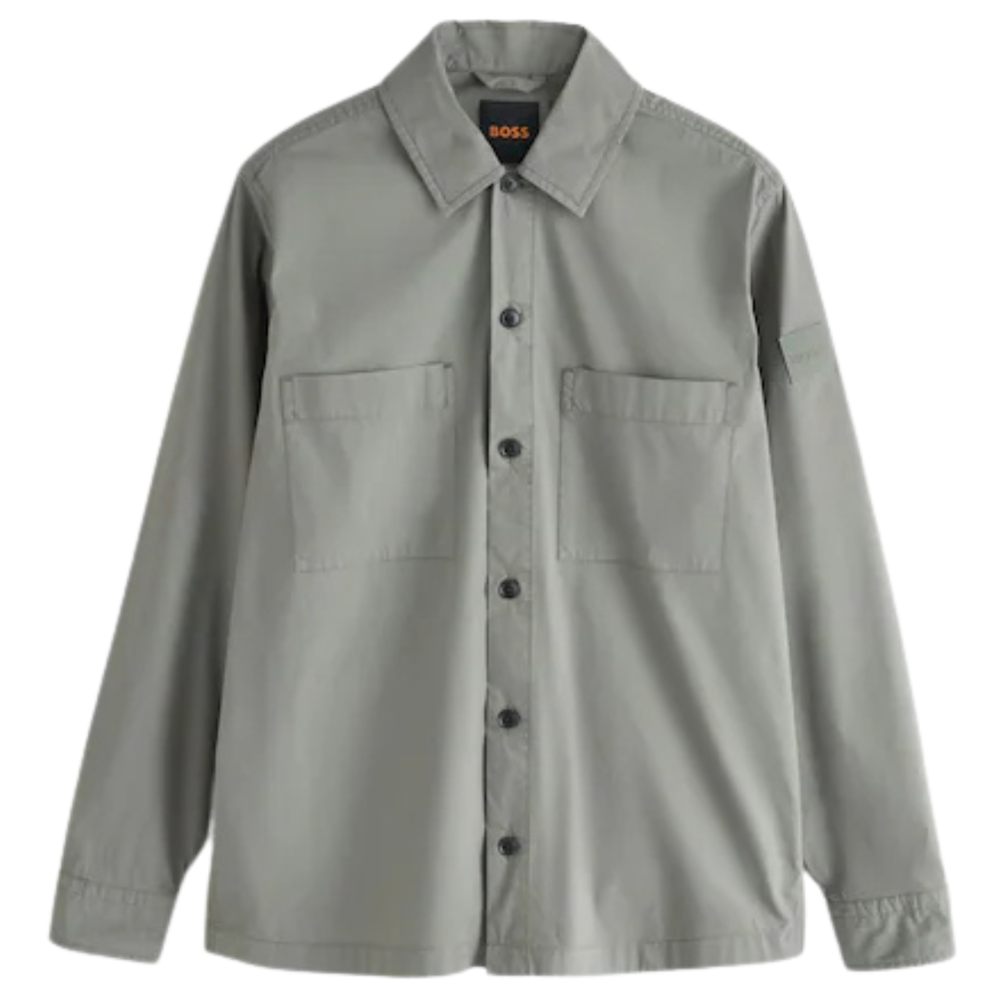 Mens BOSS Grey Green Lockyo_M Overshirt