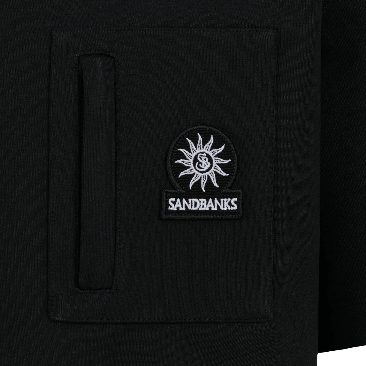 Mens Sandbanks Black Interlock S/s T Shirt