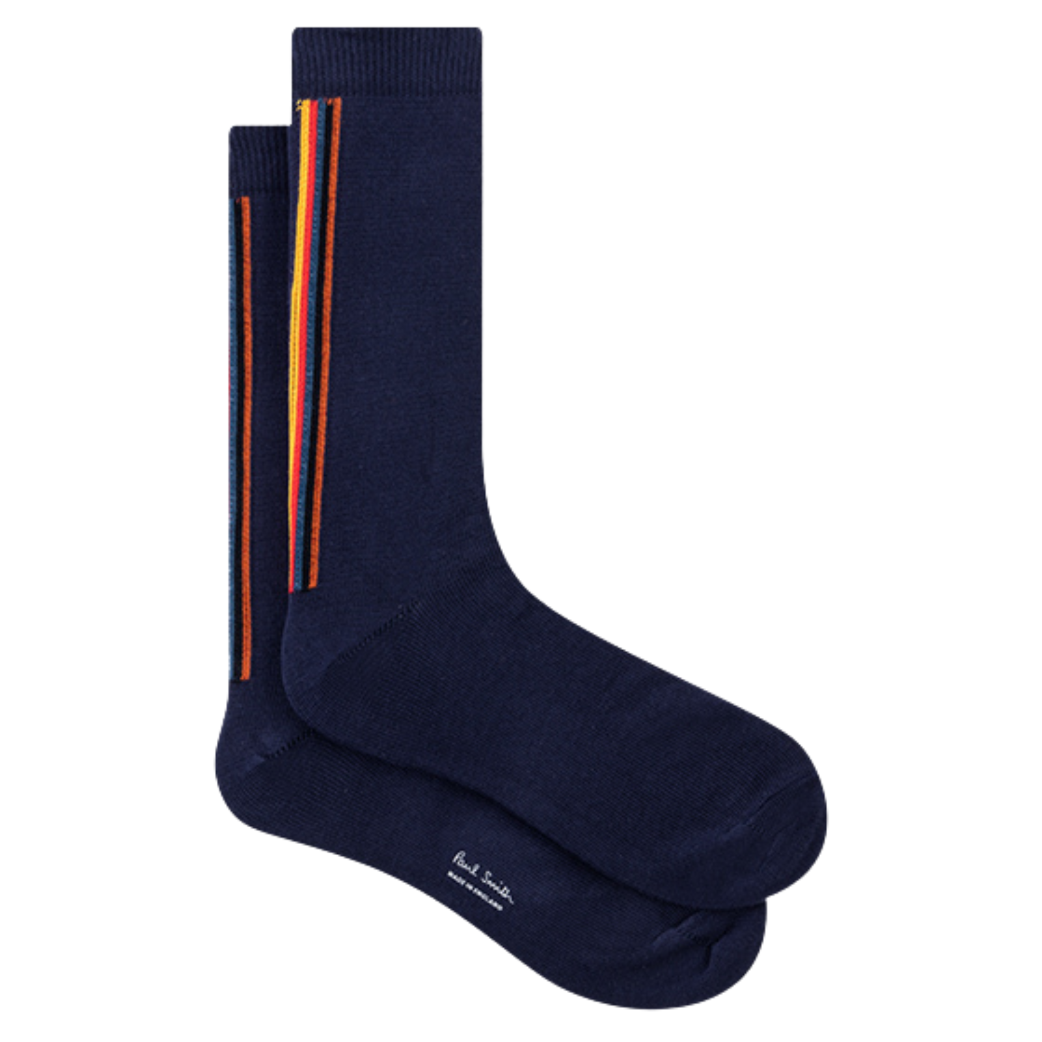 Mens Paul Smith Dark Blue Artist Stripe Back Socks