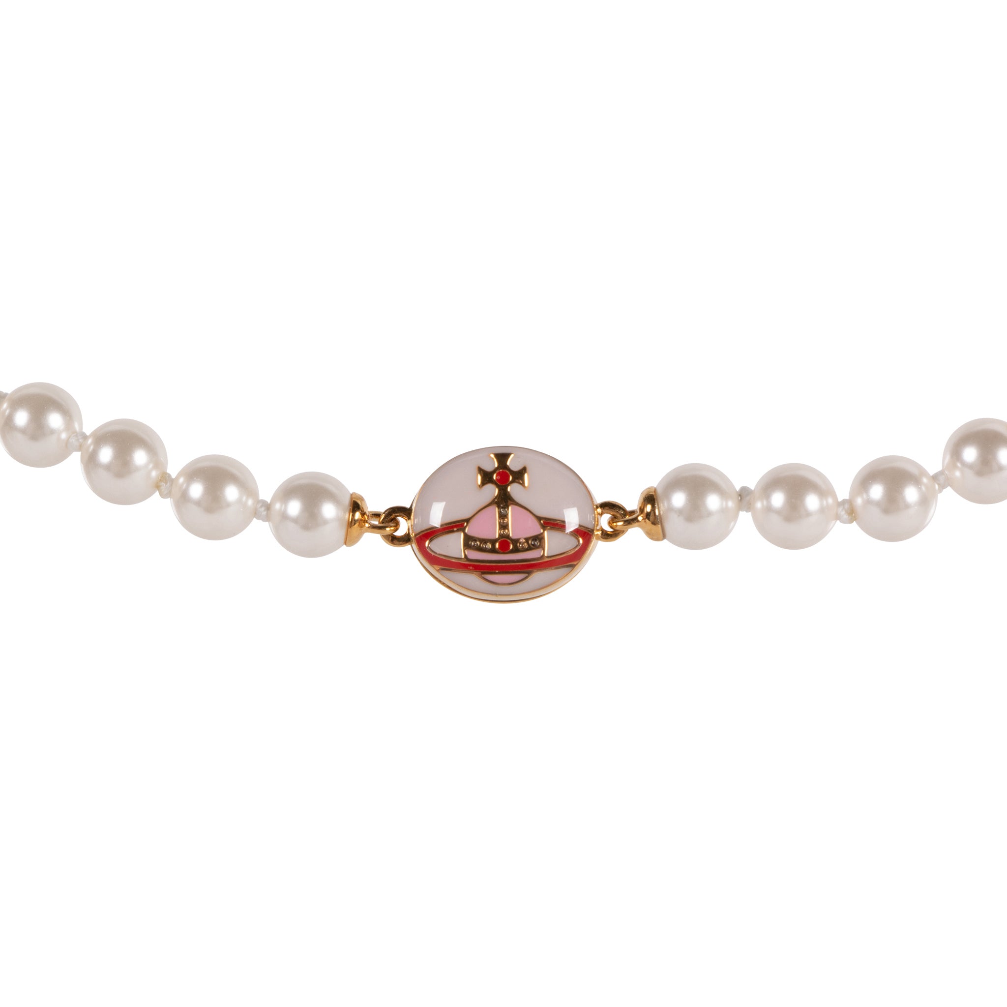 Womens Vivienne Westwood Gold/Pink/Creamrose Loelia Necklace