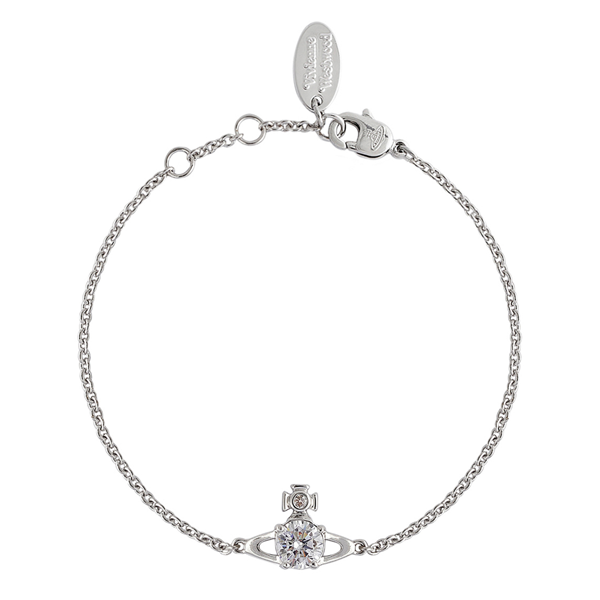 Vivienne Westwood Platinum/White CZ Reina Small Bracelet
