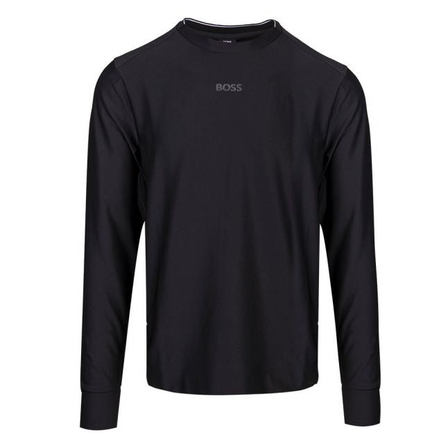 Mens BOSS Black Salbo Gym Sweat Top