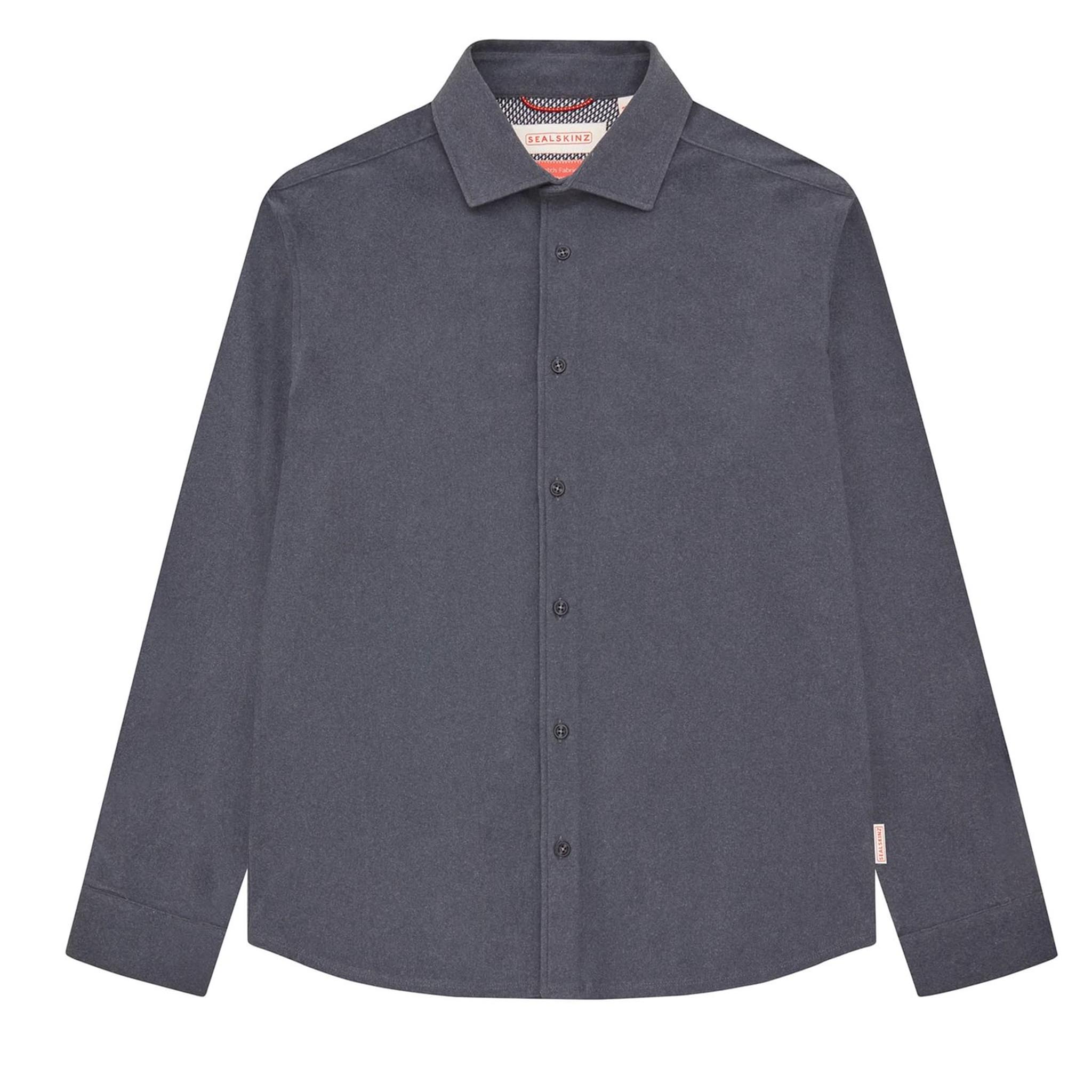 Mens Sealskinz Navy Weybourne L/s Shirt