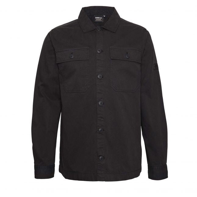 Mens Barbour International Black Arlo Cotton Overshirt