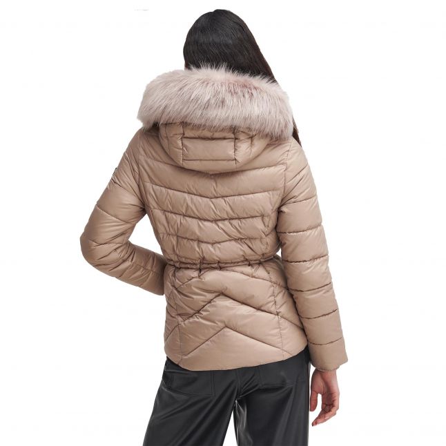 Womens Barbour International Light Trench Island Puffer Hood Jacket