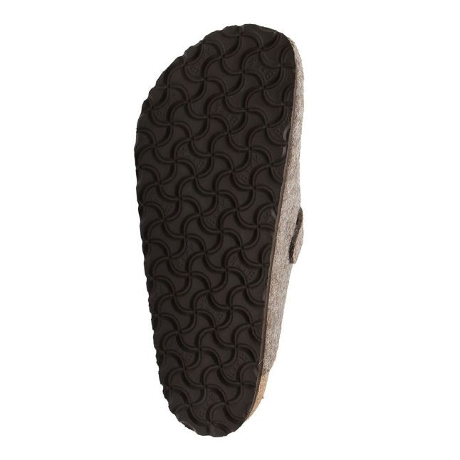 Mens Birkenstock Cocoa Boston Wool Clogs