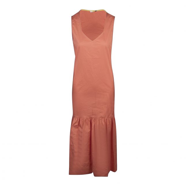 PS Paul Smith Midi Dress Womens Orange Cotton Midi Dress