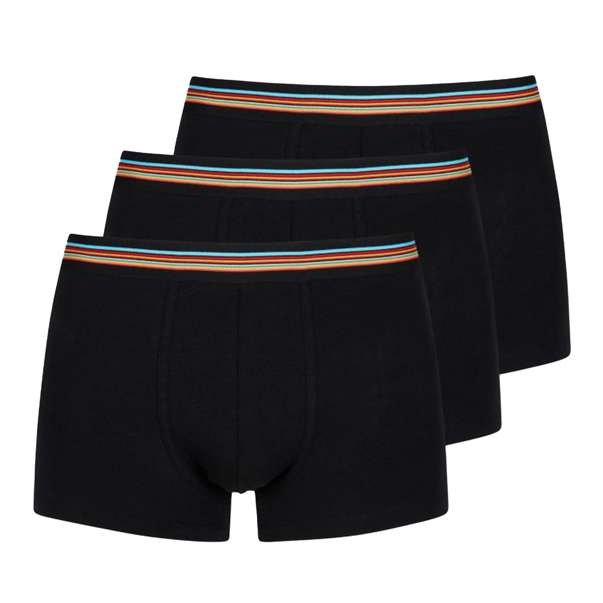 Mens Paul Smith Black Stripe Band 3PK Trunks
